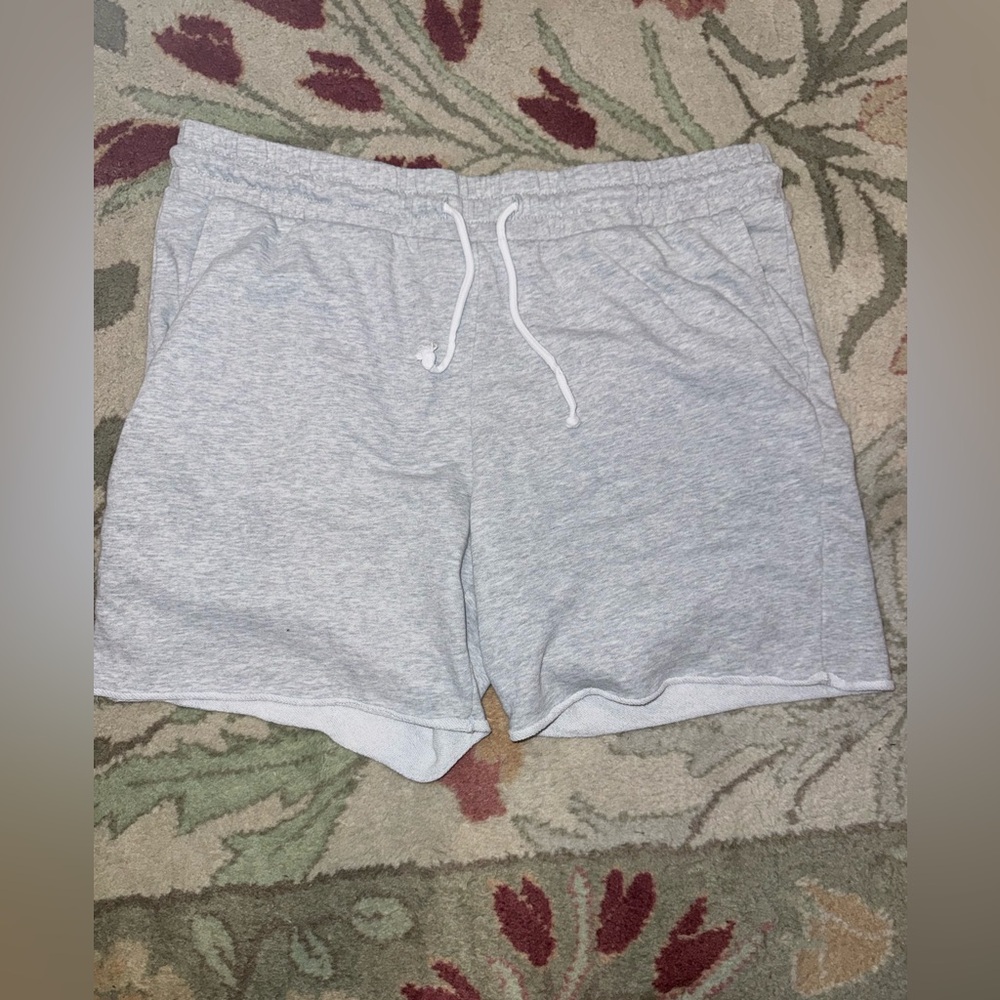 Gray Drawstring Shorts